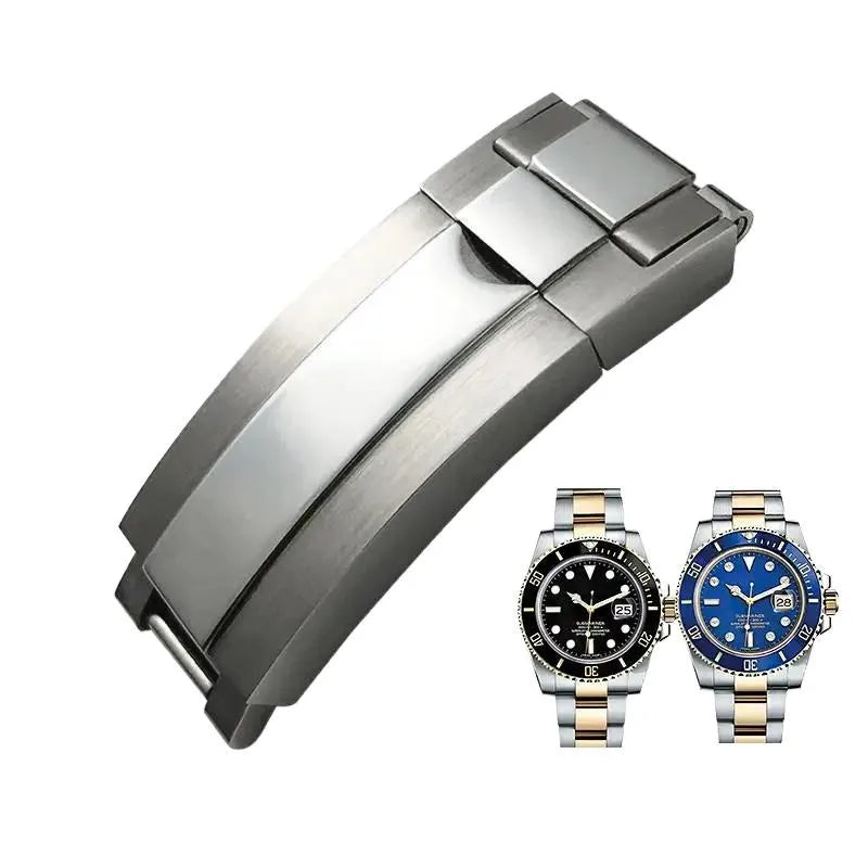 Boucle pliante de verrouillage coulissant en acier inoxydable 316L, 16x9mm, pour fermoir Rolex, Bracelets Submariner Daytona GMT, fermoir de déploiement