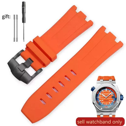 Pour AP Audemars et Piguet 15703 Royal Oak Offshore série étanche en caoutchouc Silicone bracelet de montre 28mm accessoires de montre hommes