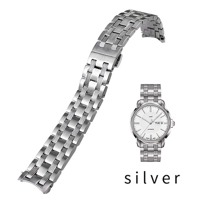 Cinturino per orologio in acciaio inossidabile per Tissot T065 1853, serie T065430A, cinturini da 19mm, argento, rosa, dorato, cinturino per orologio in metallo massiccio