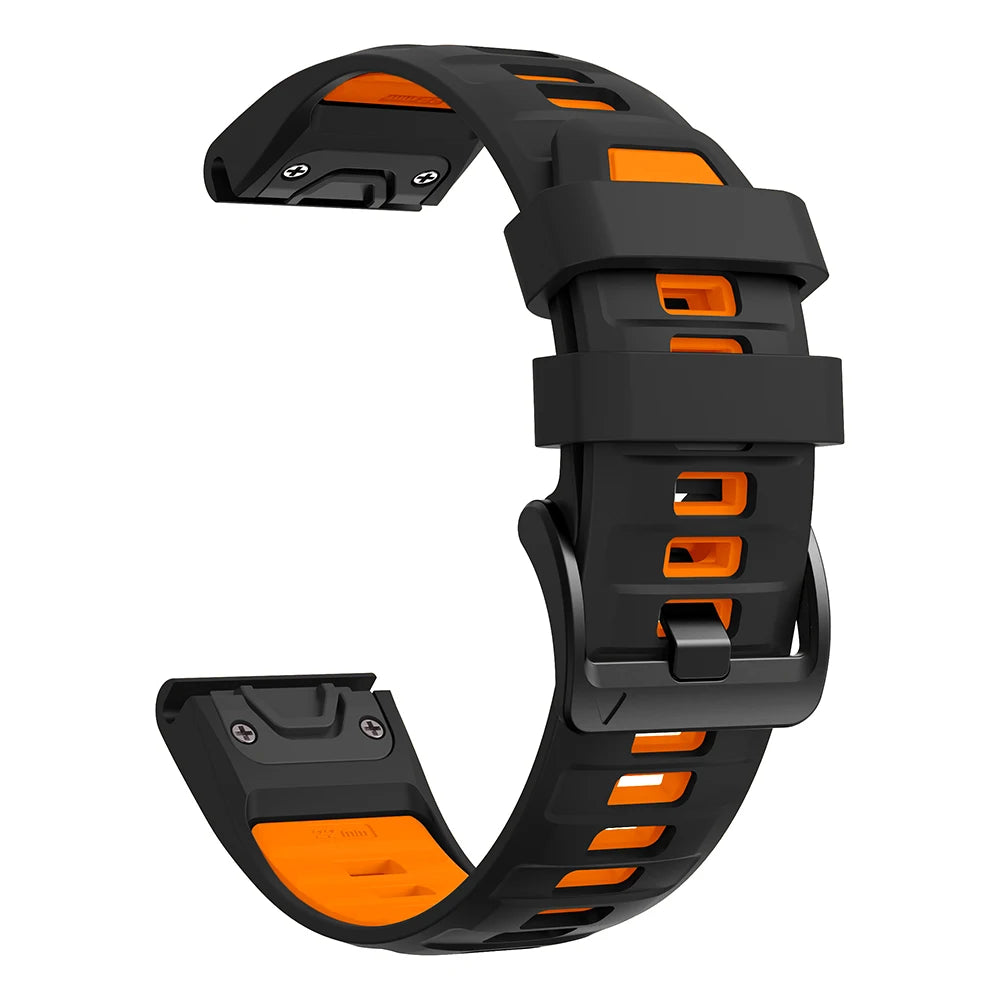 Bracelet de montre en silicone 22 mm 26 mm pour Garmin Fenix 8Pro 7 7X 6X Pro 5X Plus Epix Gen2 Enduro 3 2, bracelet souple à libération rapide QuickFit