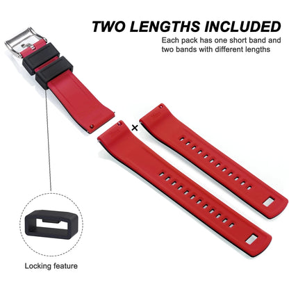 Hemsut Smartwatch Silicone Straps, 18mm, 20mm, 22mm, Quick Release Rubber Watch Band for Men and Women, Soft Replacement