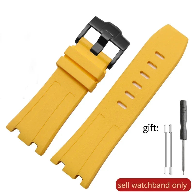 Pour AP Audemars et Piguet 15703 Royal Oak Offshore série étanche en caoutchouc Silicone bracelet de montre 28mm accessoires de montre hommes