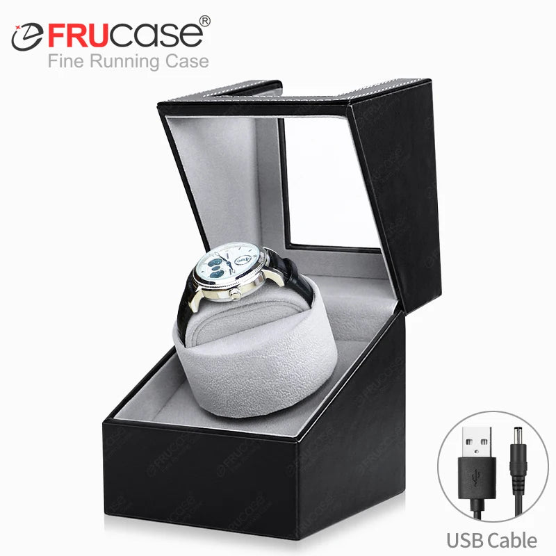 [Newly Upgraded] FRUCASE PU Automatic Watch Winder, Watch Box, Automatic Watch Winder, Automatic Watch Box, Automatic Watch Winder