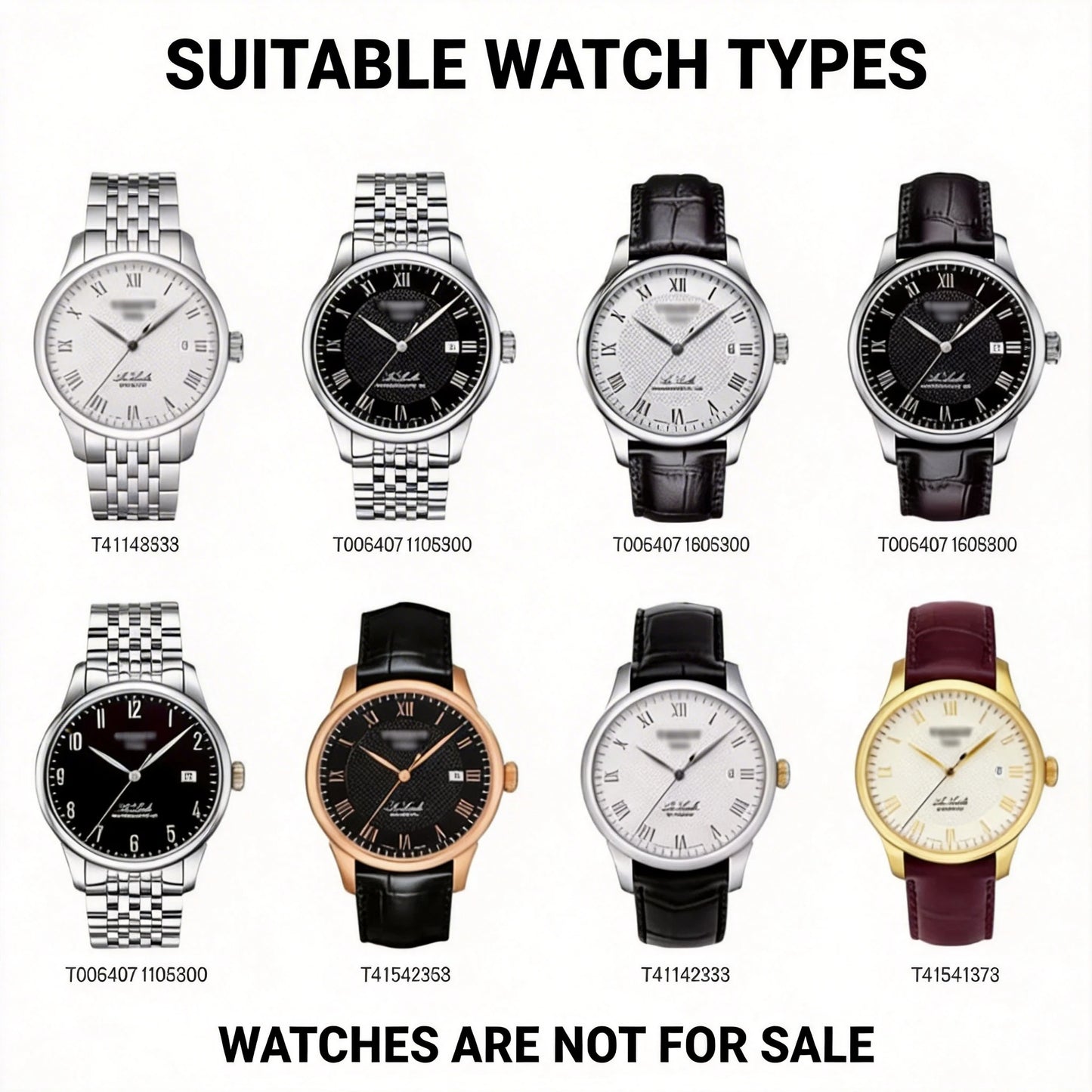 Cinturino in acciaio inossidabile da 19 mm per Tissot Le Locle, braccialetto di ricambio compatibile con orologio elegante Tissot, finitura argento lucido.