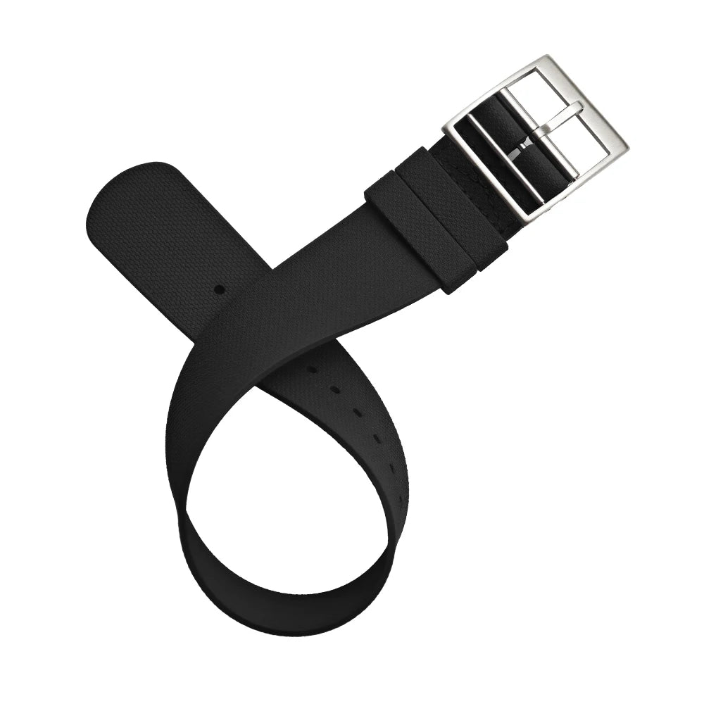 FKM Fluoro Rubber Watch Strap, 19mm 20mm 21mm 22mm, for Tudor Black Bay 1958 SEIKO SKX Longines Omega IWC Rolex, Soft
