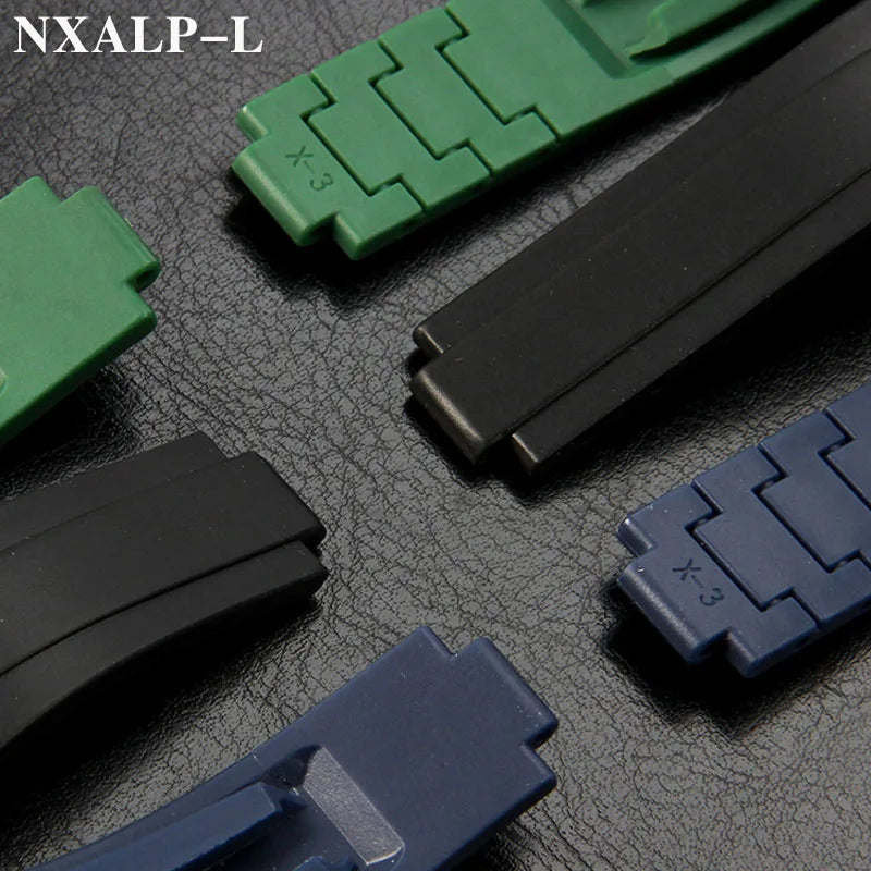 Bracelet de montre en caoutchouc et Silicone, 20mm, pour Rolex DAYTONA SUBMARINER GMT Yacht-Master, Bracelet de sport et de plongée pour hommes, taille réglable