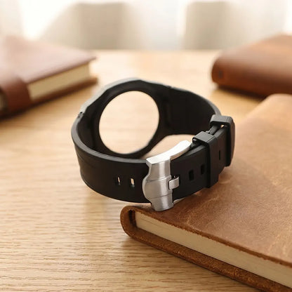Kit de modification intégré pour Swatch x AP Royal Oak : Boîtier en céramique Pop + Bracelet en silicone pour convertir une montre de poche en bracelet de remplacement