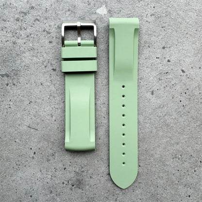 Warm Khaki Grey Black Silicone Watch Strap 20mm High Quality Silicone Watch Band for Monnswatch Omega X Swatch Bracelet