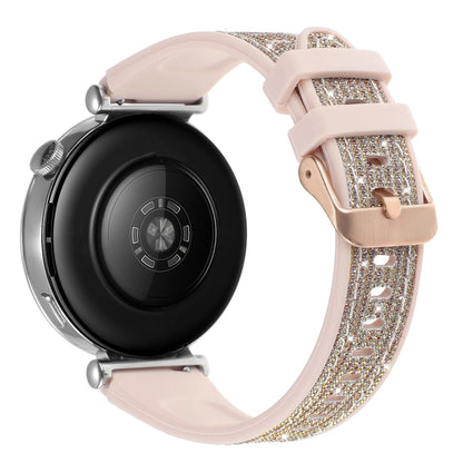 Cinturino in silicone glitterato da 18mm per Huawei Watch GT6/5/4, compatibile con 41mm, cinturino casual da donna, delicato sulla pelle, comodo e traspirante
