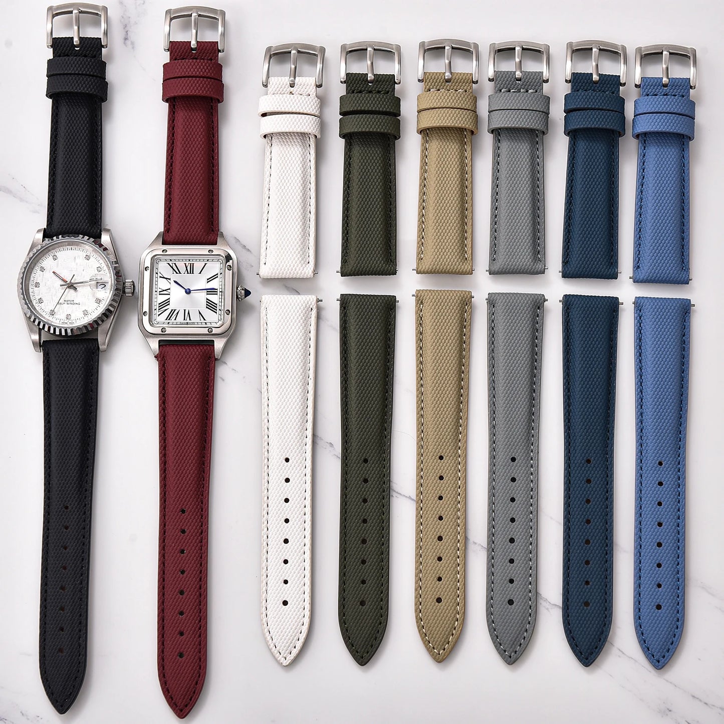 Cinturino per orologio in nylon Sailcloth 18 19 20 22 mm, cinturino in pelle a sgancio rapido per Omega Seiko Tissot, cinturino universale