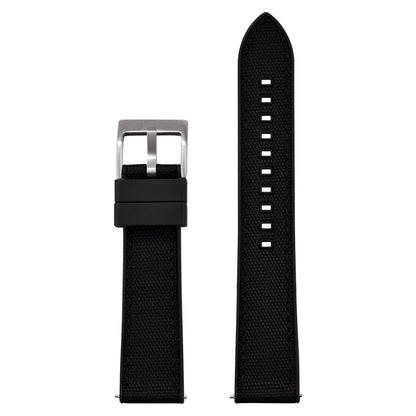 Bracelet de montre FKM en Nylon hybride de haute qualité 20mm 22mm bracelets de montre en caoutchouc fluoré en Nylon à dégagement rapide pour chaque marque montres de plongée