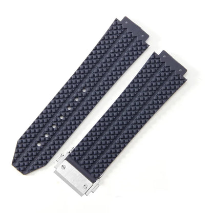 For Hublot BIGBANG Classic Fusion Leather Silicone Rubber Suede Watch Strap Dedicated Interface Lug System Band 26*19mm Bracelet