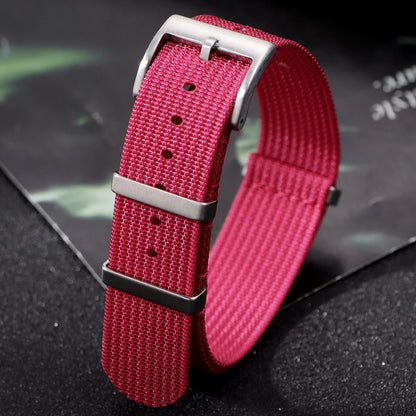 Cinturino per orologio in Nylon per Seiko Army Sport, cinturino di ricambio 18mm 20mm 22mm marrone verde nero, cinturino militare, cinturino per orologio casual