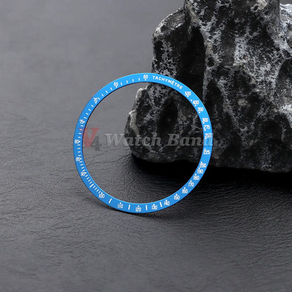 Insert per lunetta per orologio in alluminio 40,5 mm * 35,2 mm per cassa orologio Speedmaster VK63, anello per orologio con lunetta tachimetrica per Speedmaster