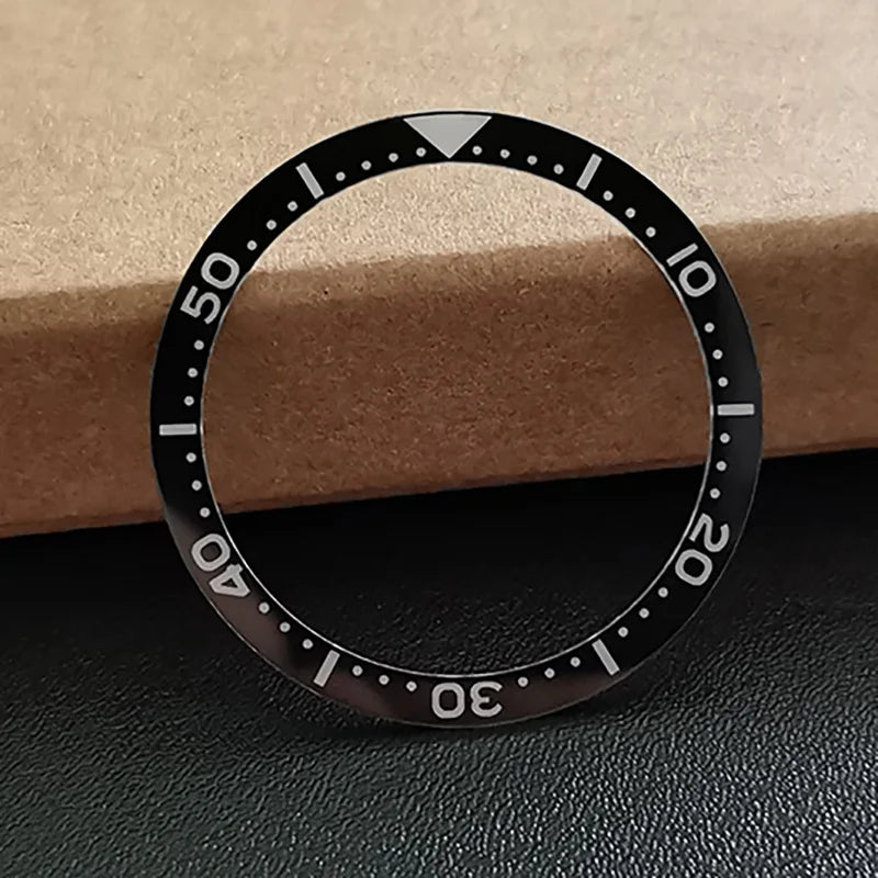 Seiko SKX007/009 腕表配件 全新蓝宝石夜光表圈嵌件，适用于 SRPD51/53 替换