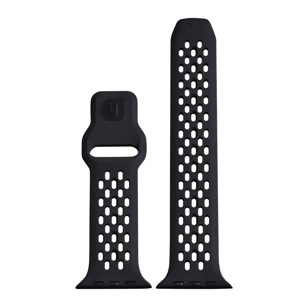 Cinturino in gomma FKM traspirante per Apple Watch, cinturino con fibbia per iWatch 9, 8, 7, 6, 5, 4, Se, Ultra 2/1, 49mm, 10mm, 46mm, 45mm, 44mm