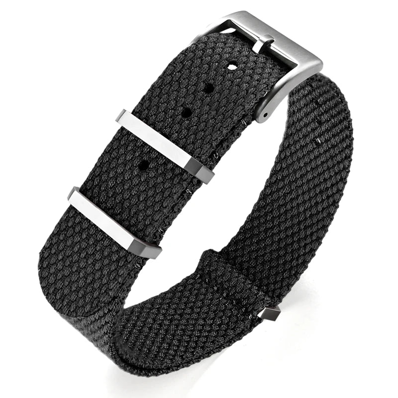 Premium Quality Linen NATO Strap, 20mm 22mm, for OMEGA SEIKO, Sport Woven Nylon Watch Band, Soft Replacement Strap for Men and Women