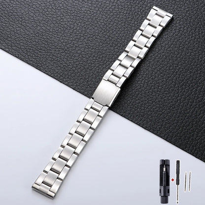 Bracciale universale in metallo, 14mm, 16mm, 18mm, 20mm, 22mm, cinturino per orologio in acciaio per Seiko, Omega, fibbia deployante, accessori da uomo