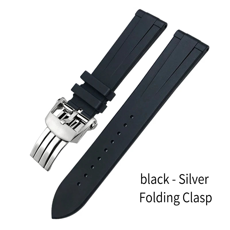 Bracelet de montre en caoutchouc fluoré FKM à dégagement rapide, 21mm 22mm, pour Breitling Navitimer Avenger Superocean, bracelet de montre souple coloré