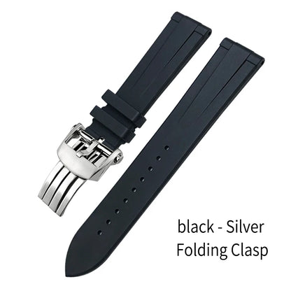 Bracelet de montre en caoutchouc fluoré FKM à dégagement rapide, 21mm 22mm, pour Breitling Navitimer Avenger Superocean, bracelet de montre souple coloré