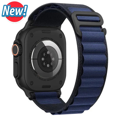 Bracelet à boucle alpine pour Apple watch Ultra 3 2 bandes 49mm 45mm 44mm 40mm 41mm 46mm 42mm Bracelet iWatch série 11 10 SE 9 8 7 6 5 4