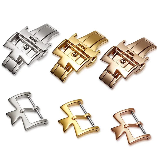 Cierre de reloj de metal para correa de reloj Vacheron Constantin, 16 mm, 18 mm, plateado, dorado, oro rosa, hebilla de acero inoxidable