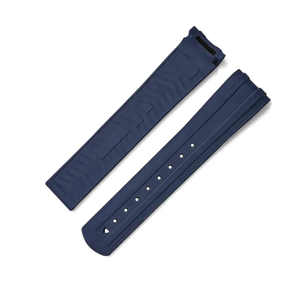 Nouveau Design pour bracelet de montre en caoutchouc Omega Seamaster 300 FKM 20mm Certification PFAS Options multicolores bracelet de montre en caoutchouc fluoré
