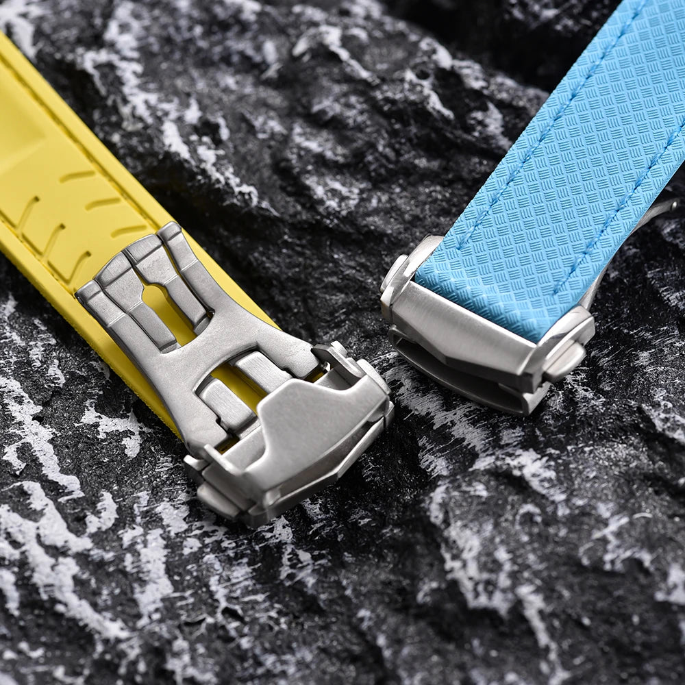 Fermoir de déploiement Omega, 18mm 20mm 22mm, boucle pliante en acier inoxydable, papillon volant hippocampe 300, bouton de Super montre