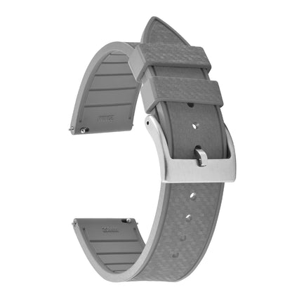 20MM 22MM supprime des bracelets de montre en caoutchouc fluoroélastomère/FKM mosaïque pour hommes femmes-bracelet de Sport étanche de remplacement à dégagement rapide