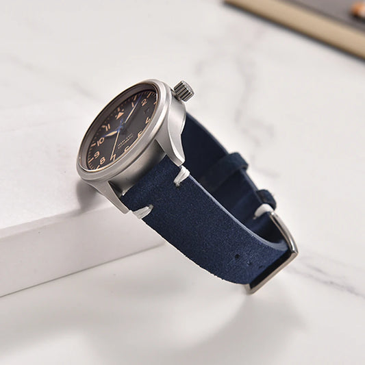 Luxury Vintage Suede Leather Watch Strap, 20mm 22mm Quick Release, for Omega/Seiko/Cartier, Watch Accessories