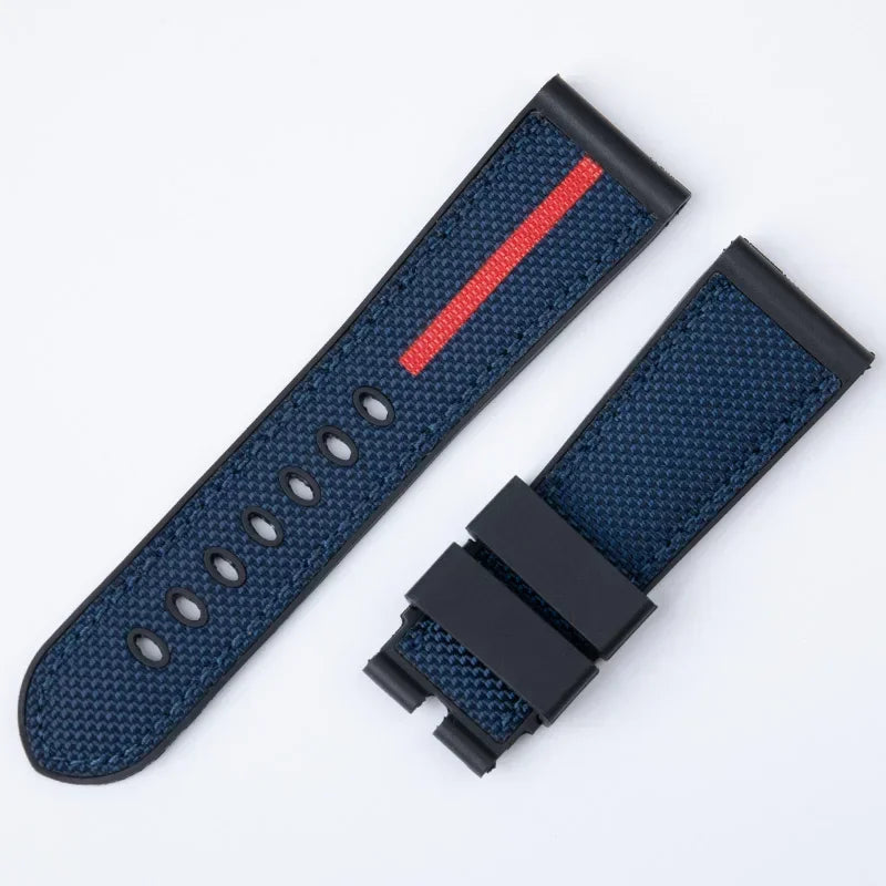 Bracelets de montre en toile et caoutchouc, 26-24mm, bracelet de montre camouflage pour la marque Garmin Diesel JEEP Panerai Luminor, bracelet de marque Diesel