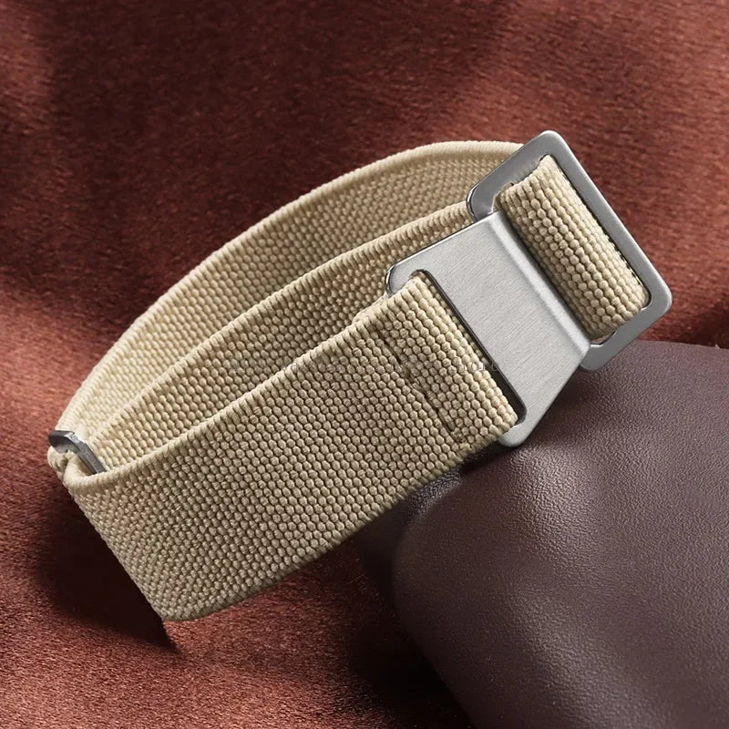 Cinturino in Nylon Elastico per Orologio 18/20/22mm, Cinturino Universale Sportivo Francese Paracadute per Uomini e Donne, Braccialetto per Smartwatch