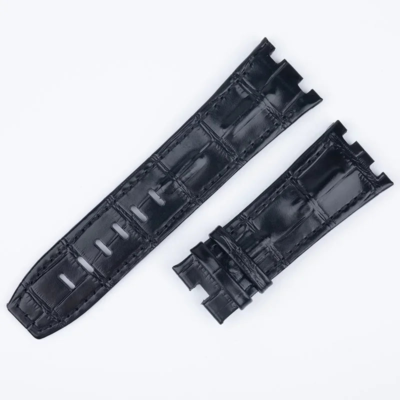 28mm Bracelet for Audemars and Piguet, Royal Oak Offshore Strap for AP 26470 15703 15710, Soft Cowhide Leather Watch Band for Men