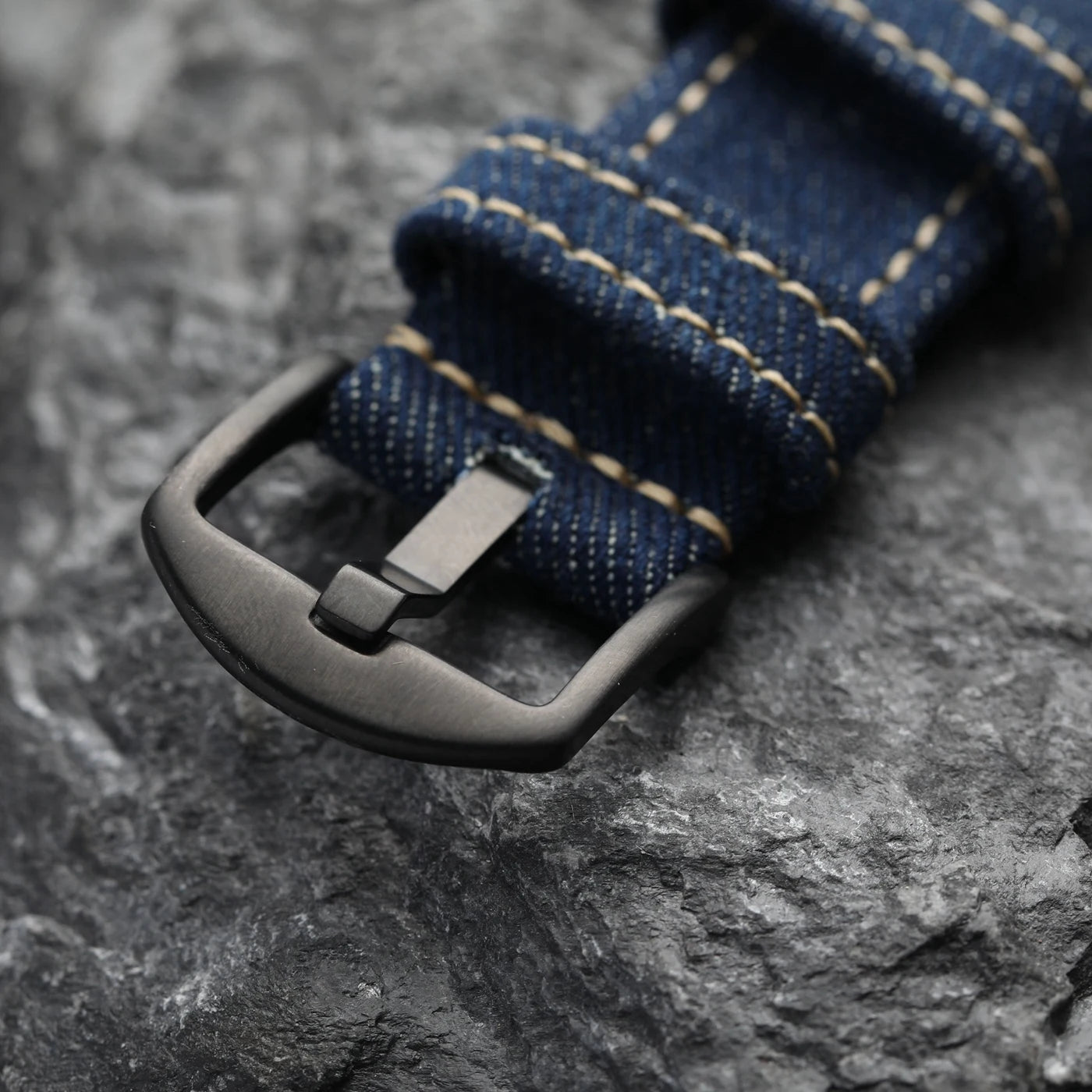 Handmade Japanese Okayama Denim Watch Strap, 20 22 24 26MM, Rugged Double Layer Style, Suitable for Mountain Watches