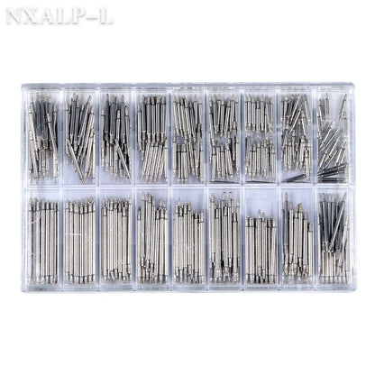 Barres à ressort en acier inoxydable, 360mm/1.5mm, longueur 8mm- 25mm, goupille de liaison en métal pour bracelet de montre, outils de réparation de montres, 1.8 pièces/ensemble