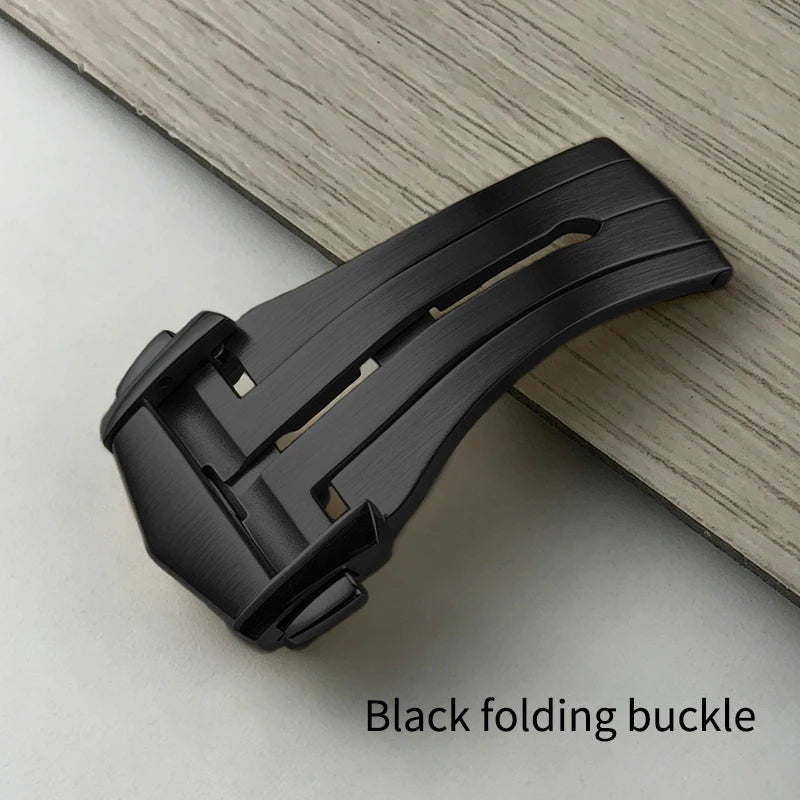 High Quality Deployment Watch Clasp, 18mm, Solid Steel Replacement Buckle, compatible with Omega Seamaster 300 AT150 Speedmaster