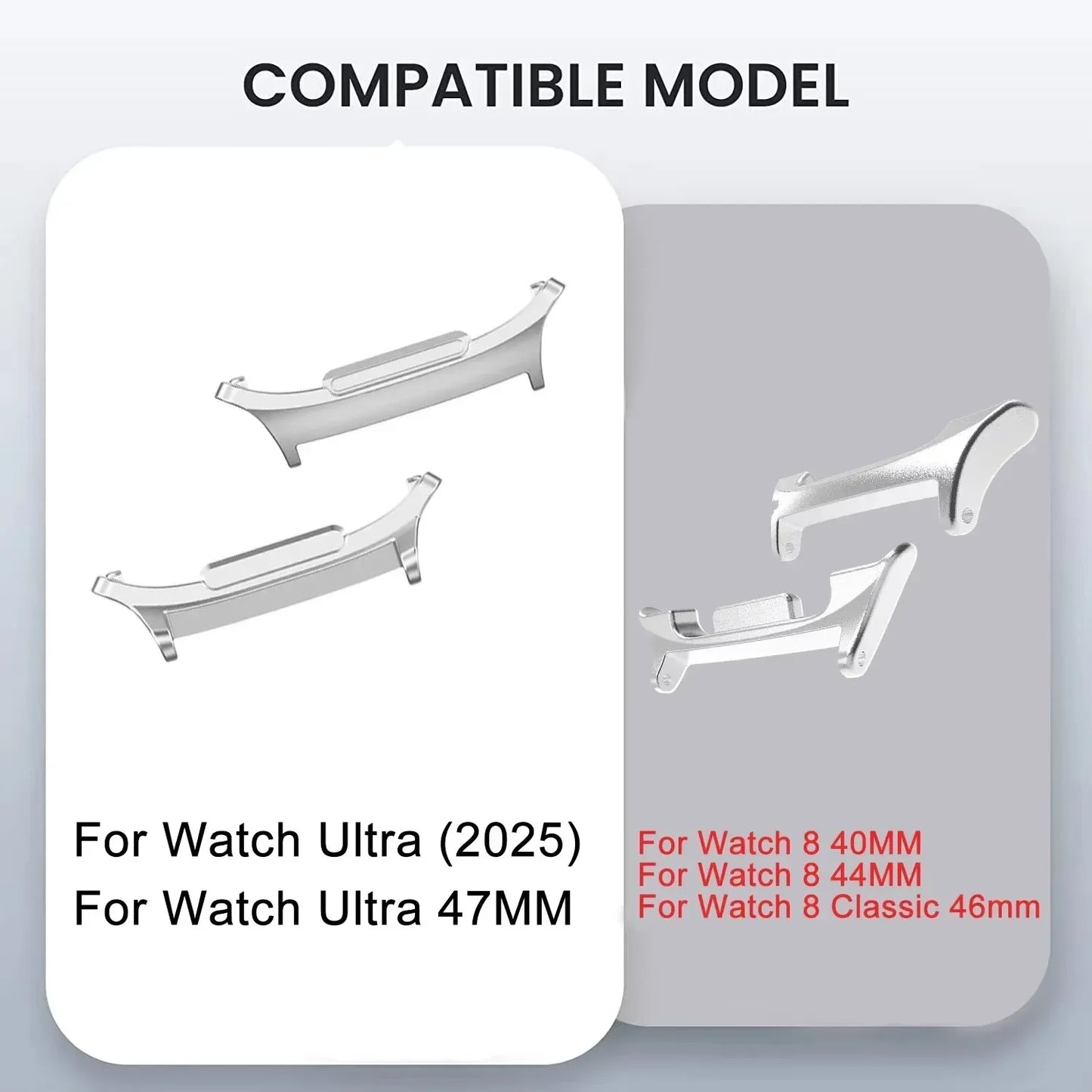 Magnetic Titanium Strap for Samsung Galaxy Watch Ultra 2, Alloy Band for Galaxy Watch 9 8 Classic