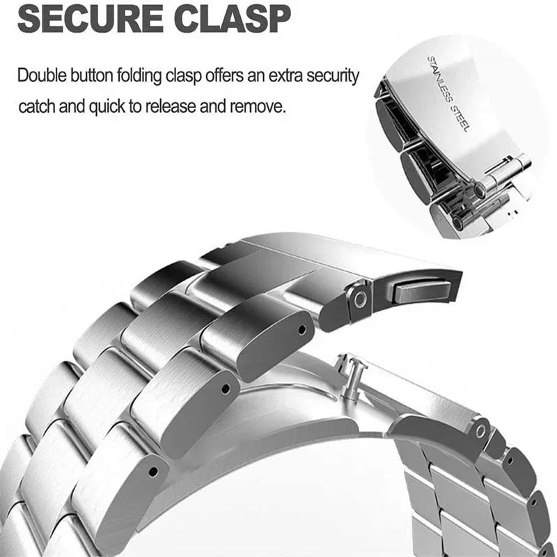 Bracelet en acier inoxydable pour Samsung Galaxy Watch Ultra 2025, 47mm, en métal, sans espaces, pour Galaxy Watch 7 Ultra