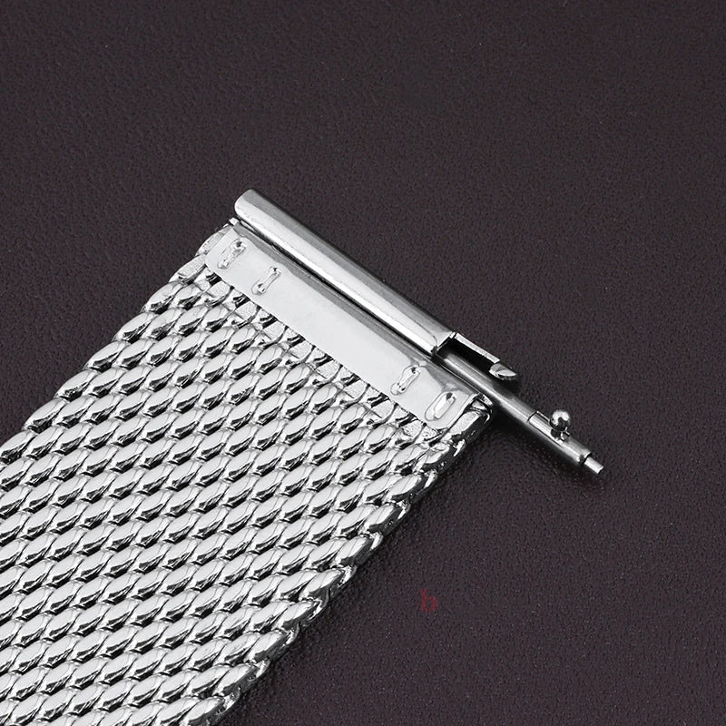 Bracelet de montre en acier inoxydable tissé milanais, bracelet de montre, Rolex, Omega, IWC, 18mm, 20mm, 22mm, 1.0mm, 0.6mm, haute qualité