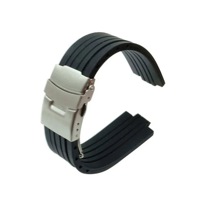 Cinturino in gomma siliconica per orologio Oris Aquis, cinturino impermeabile, cinturino convesso, nero, 7330, 7740, 22x12mm, 24x11mm, 24x12mm
