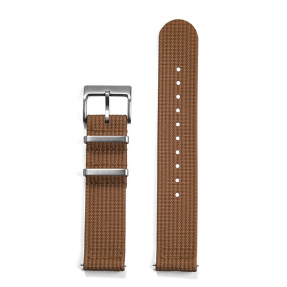 Cinturino per orologio in nylon a coste 18 mm 20 mm 22 mm, traspirante, design sportivo, resistente, cinturino morbido per uomo e donna
