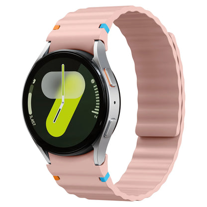 Magnetic Strap for Samsung Galaxy Watch 7 FE 6 5 4 44mm 40mm/5 Pro, No Gaps, Correa Galaxy Watch 6 Classic 43mm 47mm