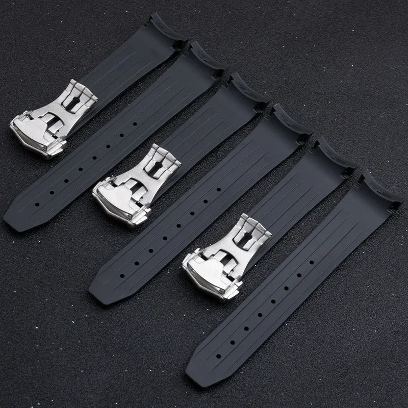 Weiches Kautschuk- und Silikon-Uhrenarmband, 20 mm 21 mm, für Omega Strap Sxwatch Moon Watch Speedmaster 326 Seamaster 300 AT150
