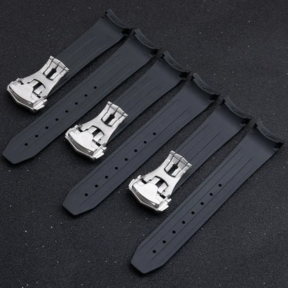 Weiches Kautschuk- und Silikon-Uhrenarmband, 20 mm 21 mm, für Omega Strap Sxwatch Moon Watch Speedmaster 326 Seamaster 300 AT150