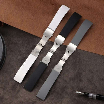 Cinturino in silicone morbido per Huawei GT3/4/5 da 18 mm, 20 mm, 22 mm, 24 mm, per uomo e donna, cinturino a sgancio rapido, cinturino universale in gomma