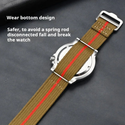 Correa de nailon para Seiko para Tudor, 20 mm 22 mm, cierre de velcro, correa de reloj militar impermeable para hombre, para Omega