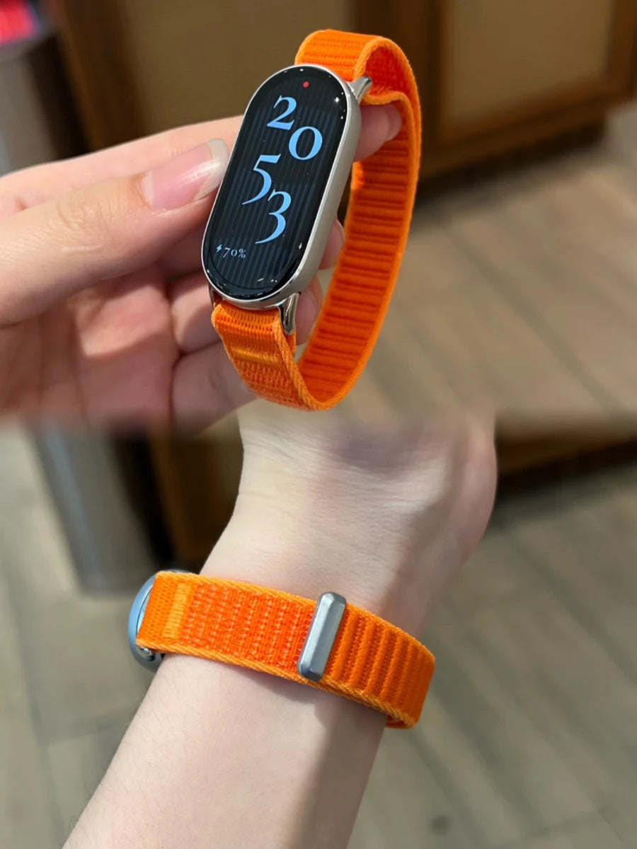 Sangles à boucle en Nylon pour Xiaomi Mi Band 10 9 8, remplacement de sport, Bracelet Xiaomi Smart Band 10 9 8, accessoires NFC
