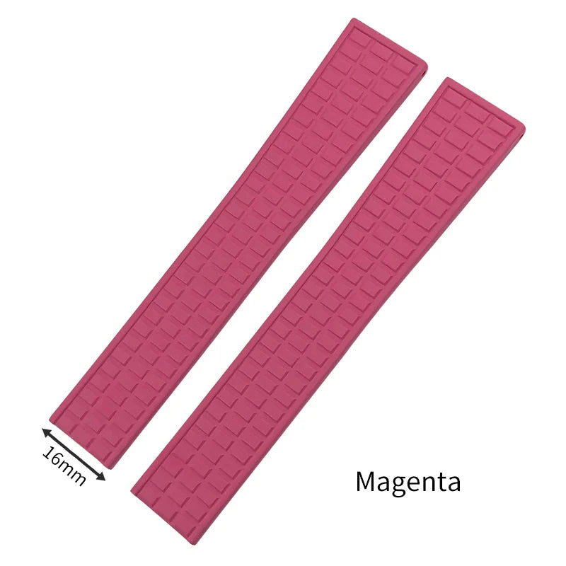 Cinturino per orologio in gomma fluorurata FKM morbida di alta qualità, 19 mm, cinturino di ricambio per Patek Philippe Aquanaut Luce 5067 5068 5072 PP, orologio da donna