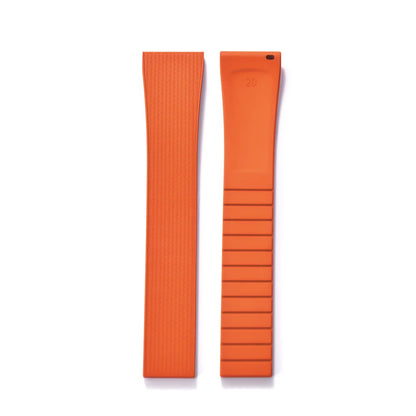 Original Stripess CTS FKM 20mm rubber watch strap for d-elug FKM CTS quick release watch strap silver butterfly buckle cut to size