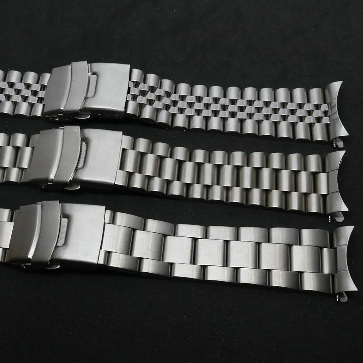 Bracelet incurvé pour Seiko, bracelet de montre de luxe en acier inoxydable massif, 18/19/20/21/22/24/26mm, ceinture d'extrémité Arc, accessoires de montre pour hommes